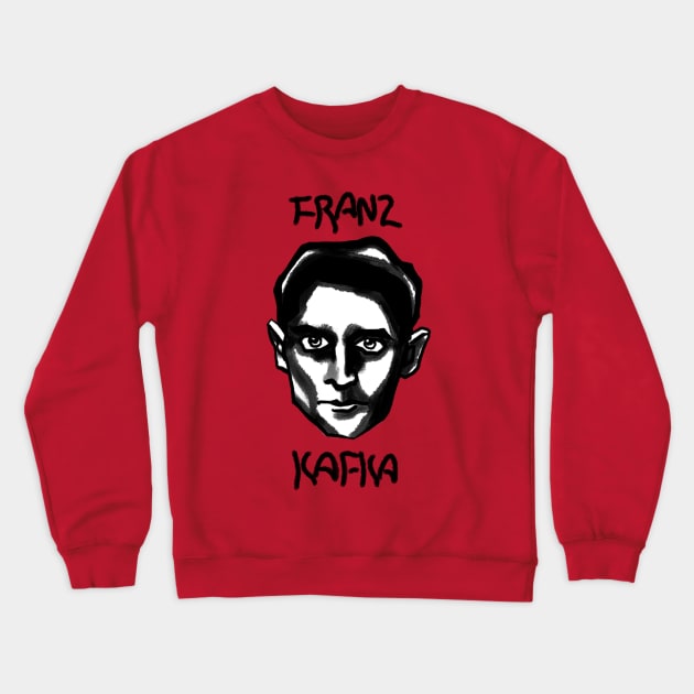 Franz Kafka head Crewneck Sweatshirt by HelenaCooper